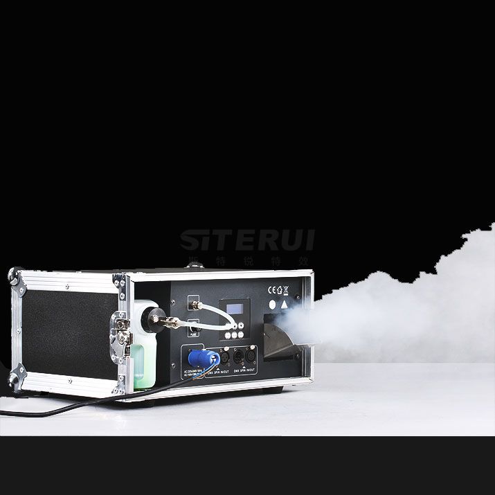 1000W morning haze machine, DMX+LCD with flight case
