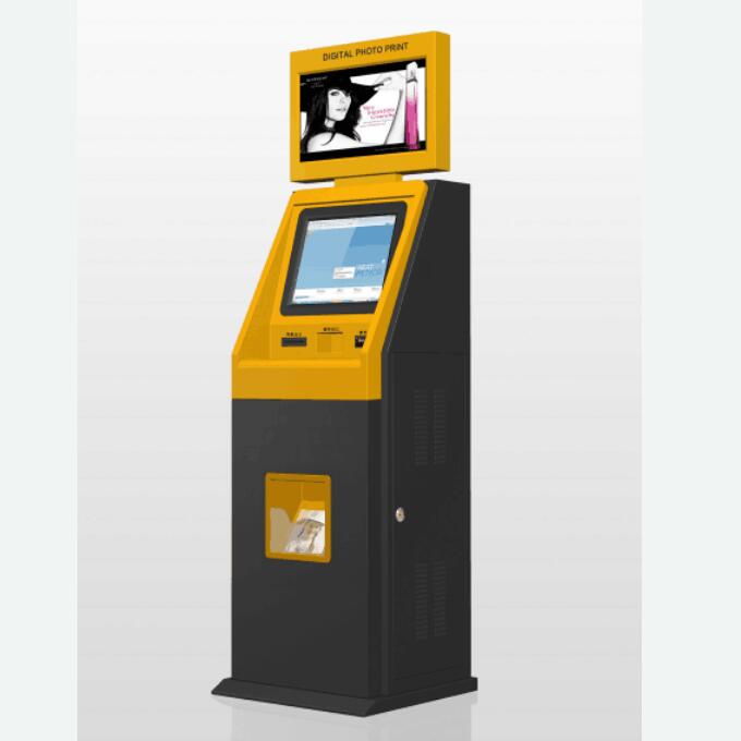 Mall design dual touch screen payment Kiosk with printer